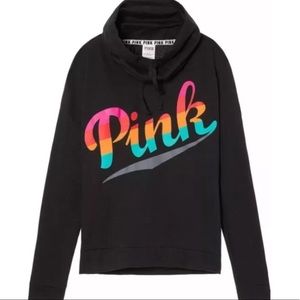 Vs pink vowel neck sweater